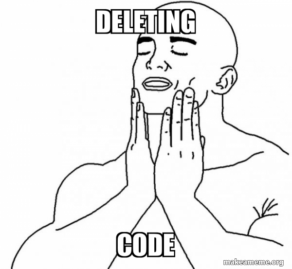 deleting code - Feels Good Meme Generator