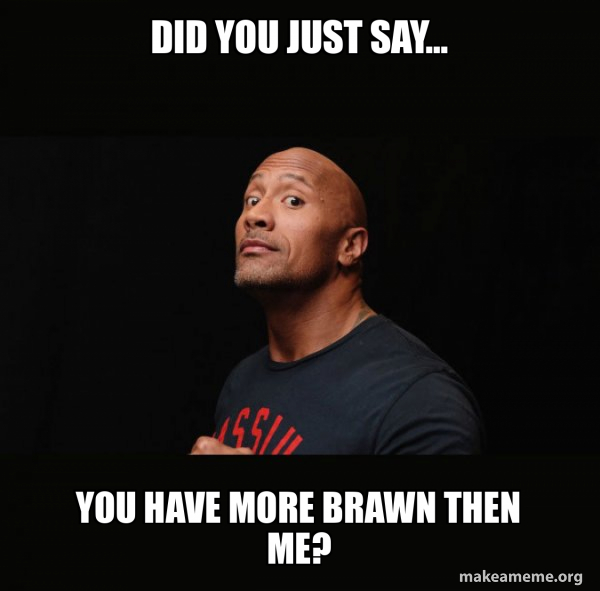 Dwayne Johnson (The Rock) meme