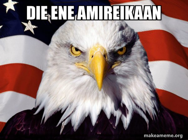 die ene amireikaan American Pride Eagle Meme Generator
