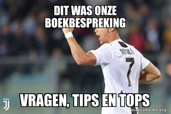 dit was onze boekbespreking vragen, tips en tops - Cristiano Ronaldo