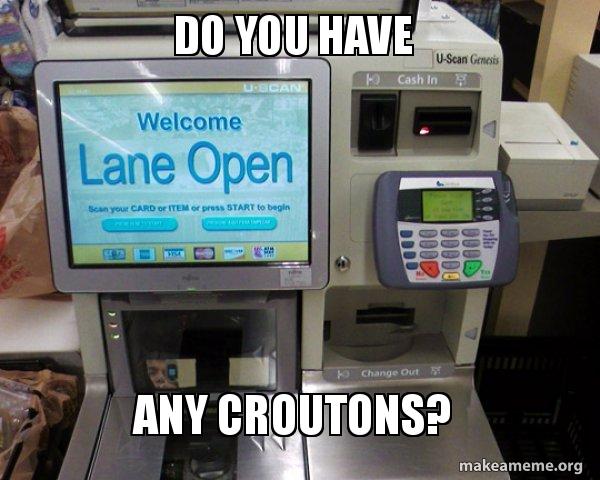 Self Checkout Machine meme