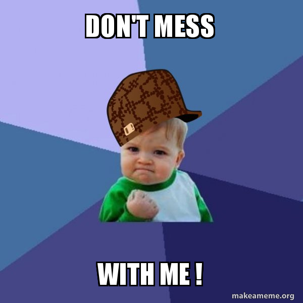 Scumbag Success Kid meme