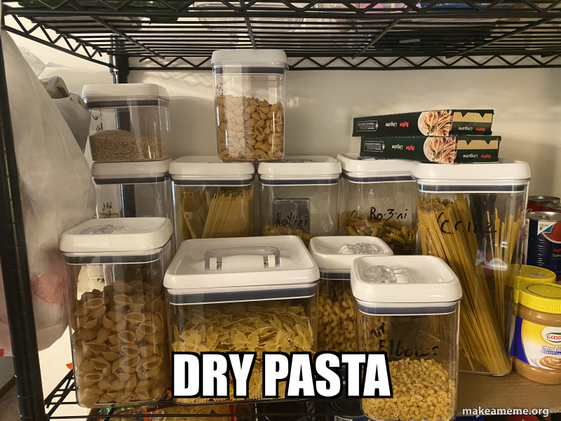 Dry pasta Meme Generator
