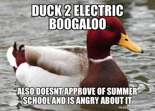 Malicious Advice Mallard meme