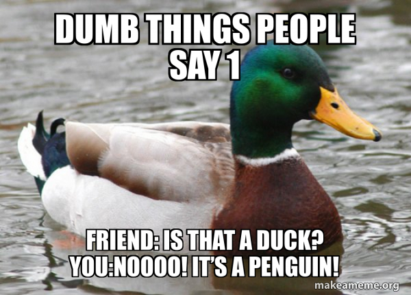 Actual Advice Mallard meme