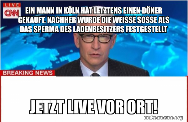 Ein Mann in Köln hat letztens einen Döner gekauft. Nachher wurde die ...