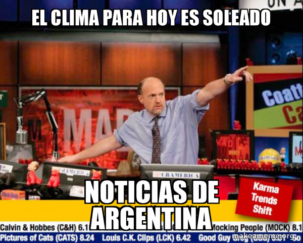 Mad Karma with Jim Cramer meme
