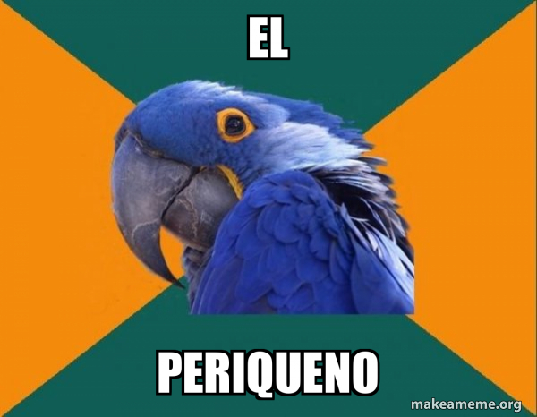 Paranoid Parrot meme