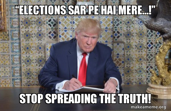 Donald Trump Writing Speech meme