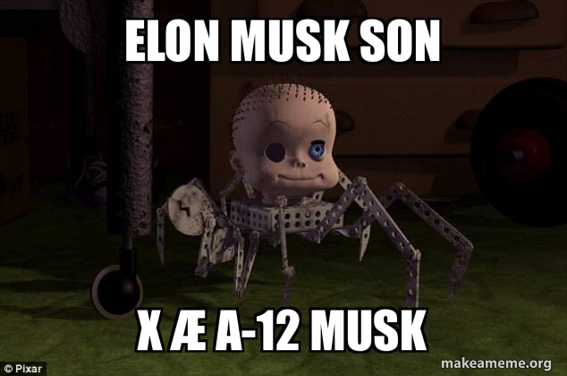 Elon Musk Son X Ae A 12 Musk Make A Meme