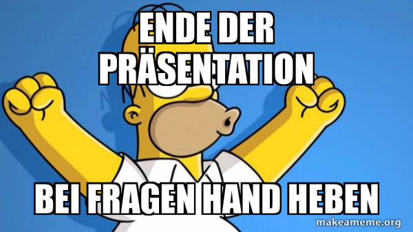 Lustiges Ende Powerpoint Präsentation makeameme.org
