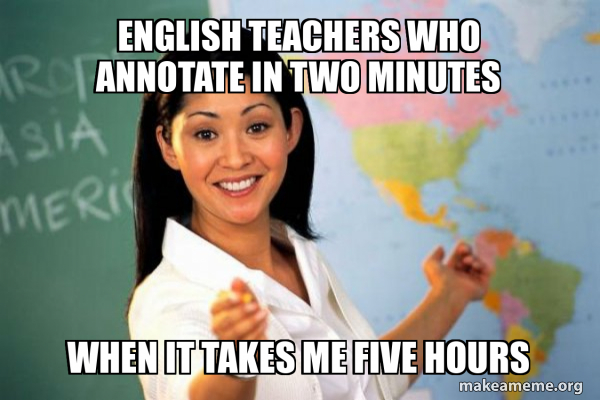 Unhelpful High School Teacher meme