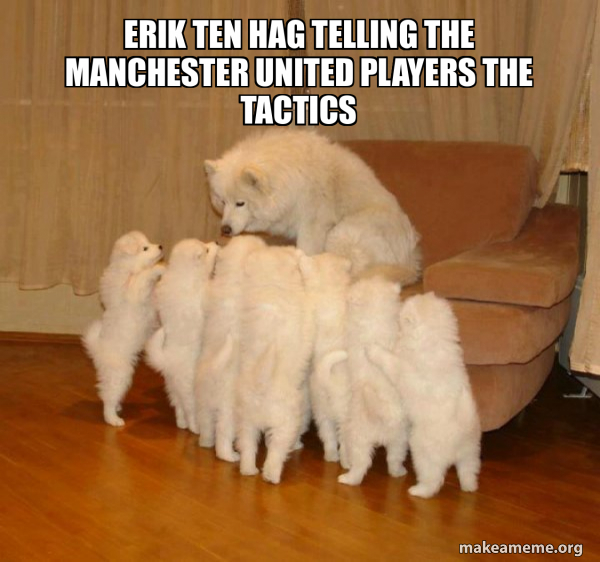 ERIK TEN HAG TELLING THE MANCHESTER UNITED PLAYERS THE TACTICS ...