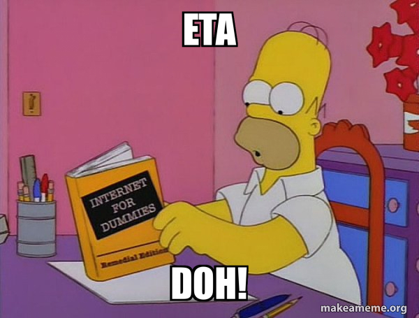 ETA DOH! - Internets Homer Meme Generator