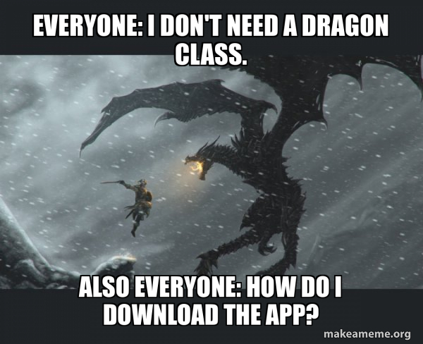 Skyrim Dragon Slaying meme