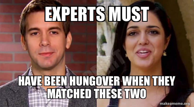 Multiple Experts Meme experts must have been hungover when they matched these two - henry and ...