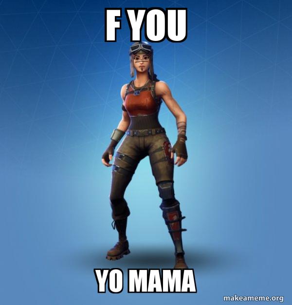 Renegade Raider Fortnite Skin meme