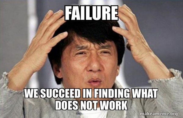 Failure We succeed in finding what does not work - Jackie Chan Why ...