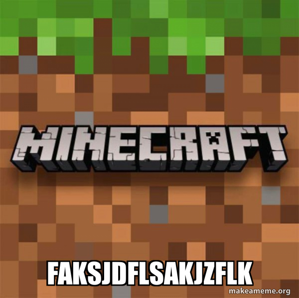 Minecraft meme