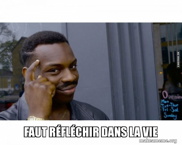 Roll Safe Black Guy Pointing at His Head meme