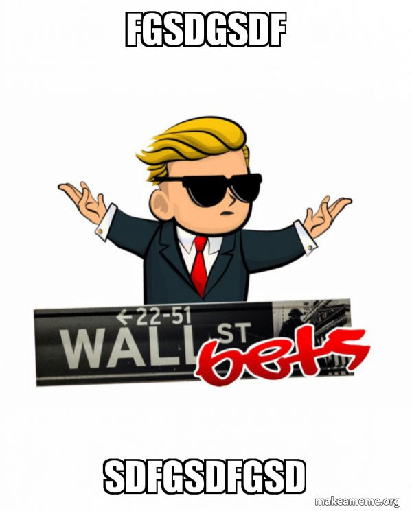 Wall Street Bets ( WallStreetBets ) Logo meme