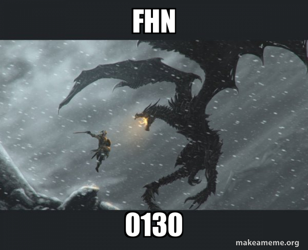 Skyrim Dragon Slaying meme