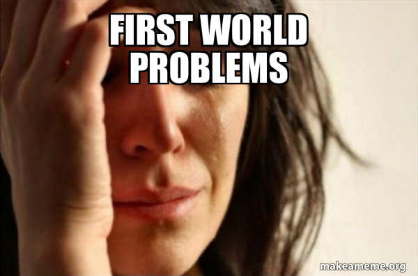 First world problems - First World Problems Meme Generator