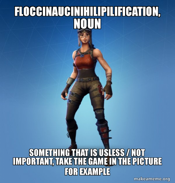 Renegade Raider Fortnite Skin meme