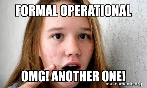 formal operational Omg! another one! Meme Generator