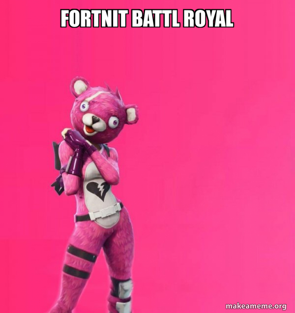 Creepy Bear Fortnite meme