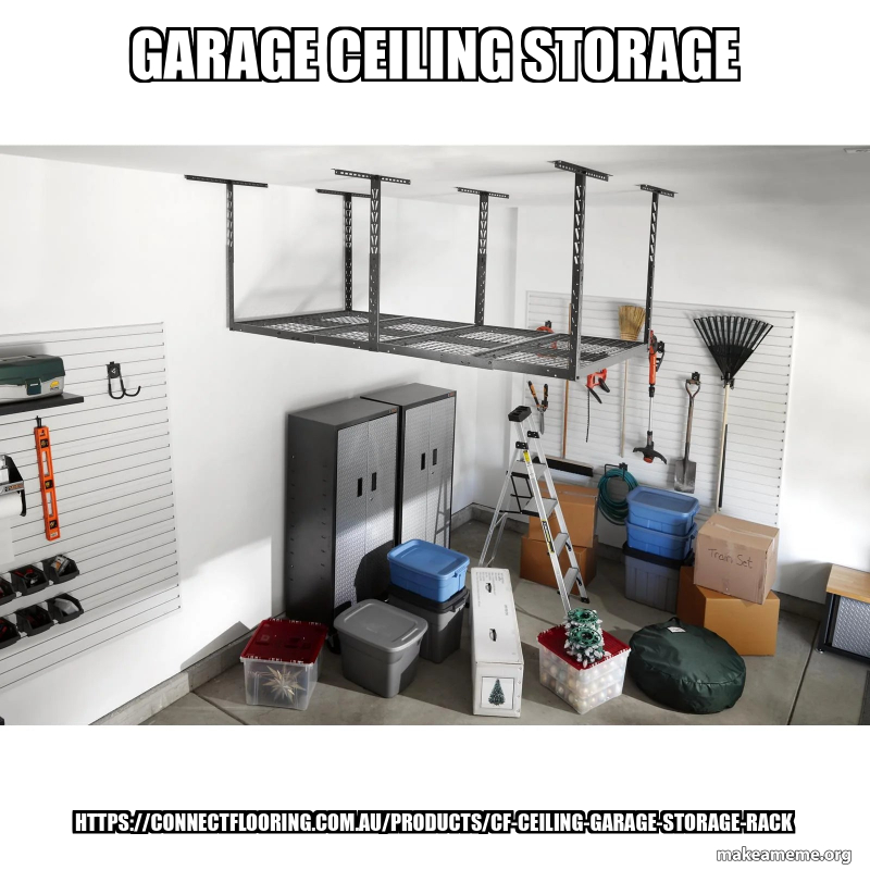 Garage ceiling storage https://connectflooring.com.au/products/cf ...