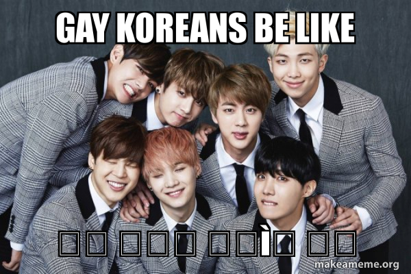 K-Pop Band BTS (Bangtan Boys) meme