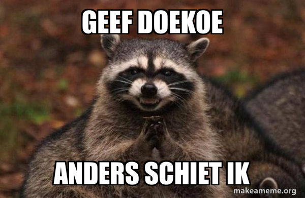 Doekoe Schiet Mezelf Meme Zeg Ze