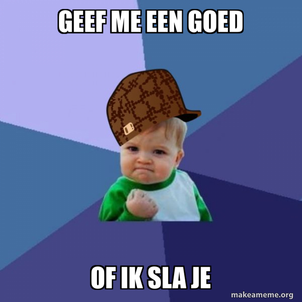 Scumbag Success Kid meme