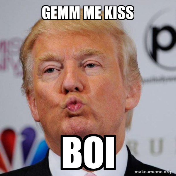 Donald Trump Kissing meme