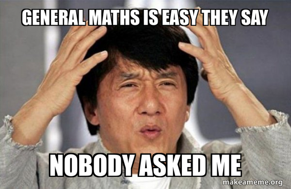 Math Is Easy Rizz Meme General maths is easy they say nobody asked me - Jackie Chan Why? Meme ...
