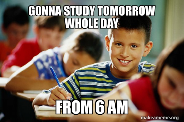 Scumbag Student meme