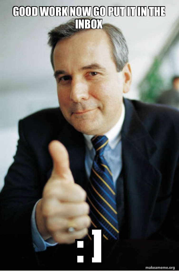 Good Guy Boss meme