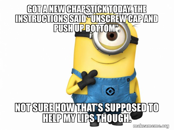 Thoughtful Minion meme