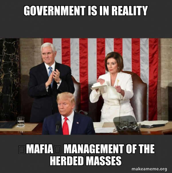 Nancy Pelosi ripping Trump's speech up meme