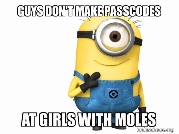 Thoughtful Minion meme