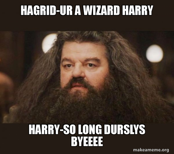 Hagrid - I should not have said that meme