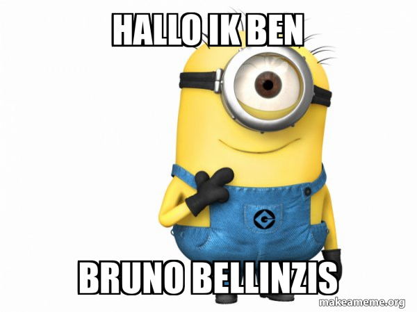 Hallo Ik Ben Bruno Bellinzis Thoughtful Minion Meme Generator
