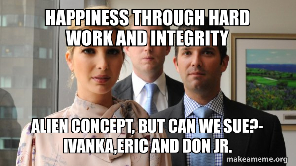 The Trump Kids Eric, Donald Jr and Ivanka meme