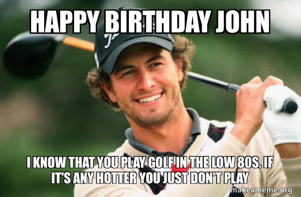 Adam Scott Golfer meme