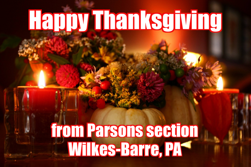Happy Thanksgiving from Parsons section WilkesBarre, PA Make a Meme