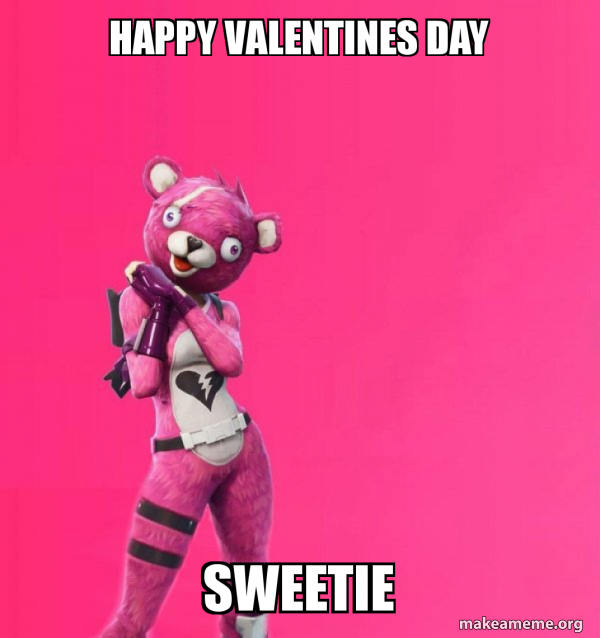 Creepy Bear Fortnite meme