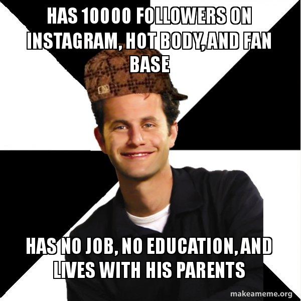 HAS 10000 FOLLOWERS ON INSTAGRAM, HOT BODY, AND FAN BASE HAS NO JOB, NO ...