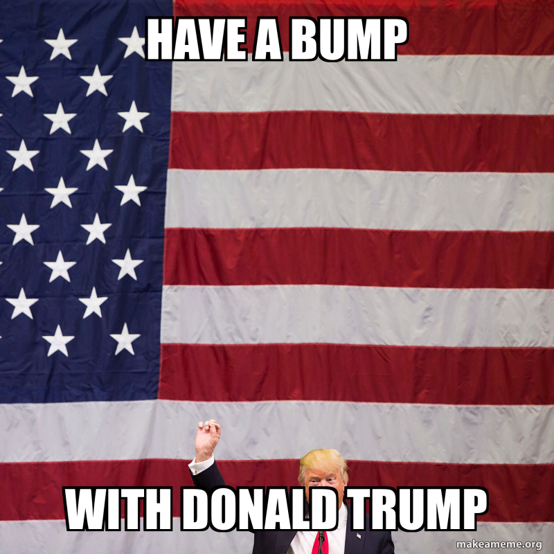 Have a bump With donald trump Meme Generator