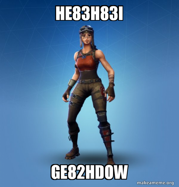 Renegade Raider Fortnite Skin meme